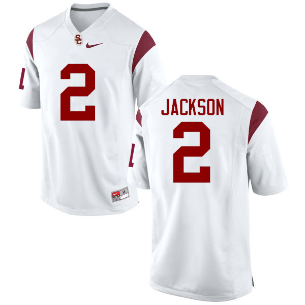 Men #2 Adoree Jackson USC Trojans College Football Jerseys-White - Click Image to Close